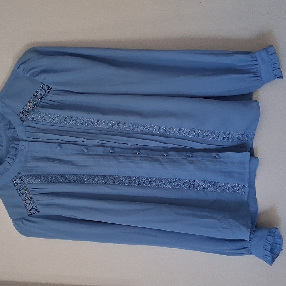Ann Taylor Sky Blue Blouse